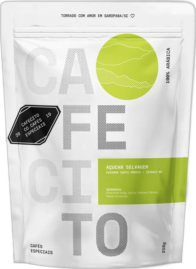 Pacote do café Açúcar Selvagem
